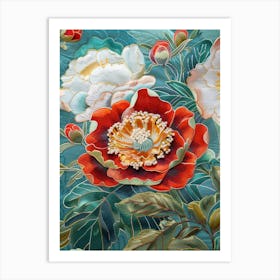 Chinese Flower Painting 88 Art Print