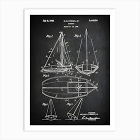 Sail Boat Patent Print Sailboat Patent Sailing Boat Art Sailing Ship Decor Sail Boat Print Sail Boat Art Patent Print Vb5261 Art Print