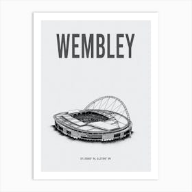 Wembley Stadium England Football Stadium Art Print