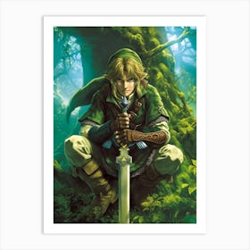 Legend Of Zelda Link Art Print