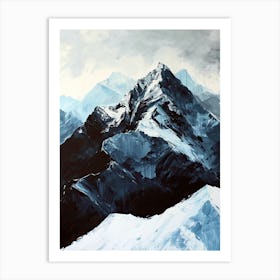 Snowy Mountains 54 Art Print