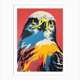 Andy Warhol Style Bird Falcon 7 Art Print