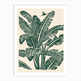 Banana Leaf Print Art Print