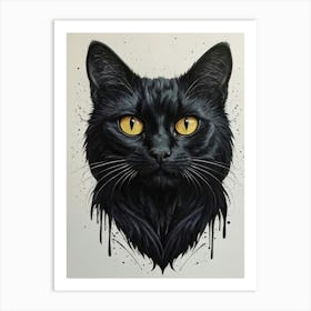 Black Cat 1 Art Print