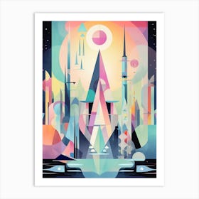 Cosmic Imagery Geometric Abstract 5 Art Print