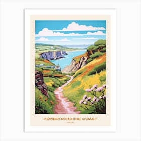 Pembrokeshire Coast Wales 2 Hike Poster Art Print