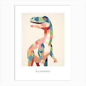 Nursery Dinosaur Art Allosaurus 4 Poster Art Print
