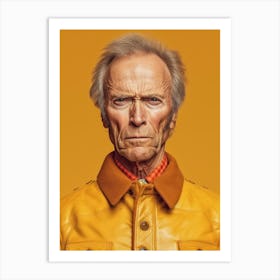 Clint Eastwood Fashion Art Art Print