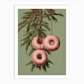 Donuts On A Branch 3 Art Print