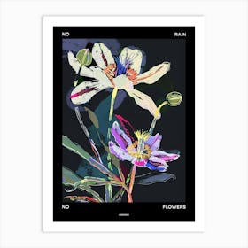 No Rain No Flowers Poster Anemone 4 Art Print