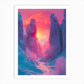 Ice Landscape Art Print