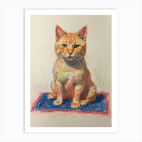 Orange Tabby Cat 1 Art Print