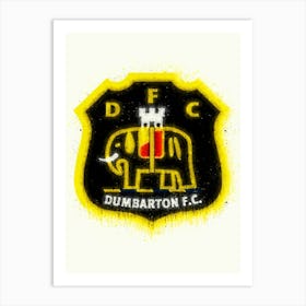 Dumbarton Fc League Scotland Art Print