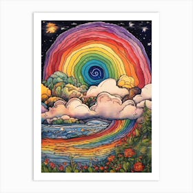 Rainbow In The Sky 5 Art Print