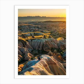 Sunset In Cappadocia Art Print