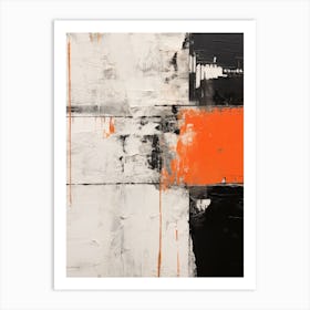 Orange and Black Art Print