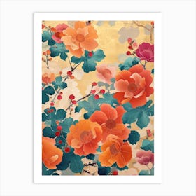 Great Japan Hokusai Japanese Floral 17 Art Print