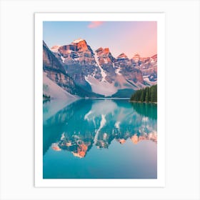 Sunrise At Banff National Park Art Print