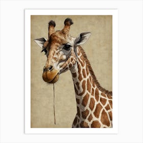 Giraffe 110 Art Print