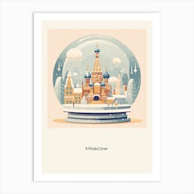 Moscow Russia 1 Snowglobe Poster Art Print