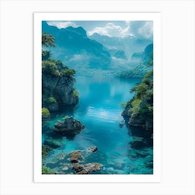 Lake In The Mountains 5 Art Print