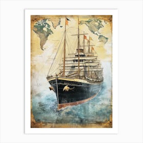 Titanic Movie Poster 2 Art Print