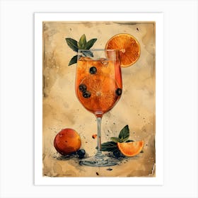 Orange Cocktail 16 Art Print