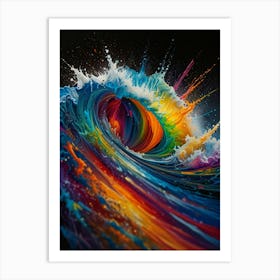 Rainbow Wave Art Print