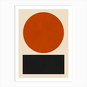 Minimalist geometric shapes 4 Art Print