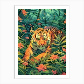 Tiger In The Jungle 60 Art Print