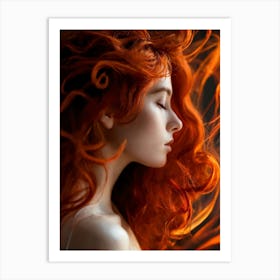 Fiery Girl 1 Art Print