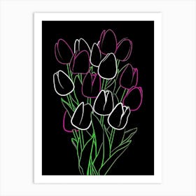 Bouquet Of Tulips Art Print