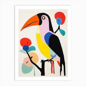 Colourful Kids Animal Art Toucan 3 Art Print