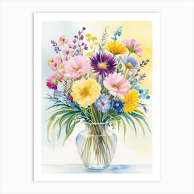 Flowers In A Vase 58 Art Print