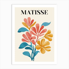 Matisse Watercolor Flowers 1 Art Print