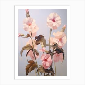 Floral Illustration Impatiens 1 Art Print