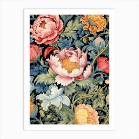 Floral Wallpaper 51 Art Print