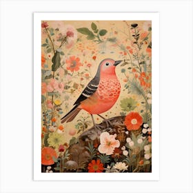 Cowbird 1 Detailed Bird Painting Art Print