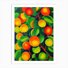 Ackee 1 Fruit Vibrant Matisse Inspired Painting Fruit Art Print