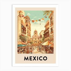 Vintage Travel Poster Mexico 8 Art Print