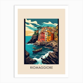 Riomaggiore, Italy Vintage Travel Poster Art Print