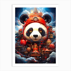 Panda City Art Print