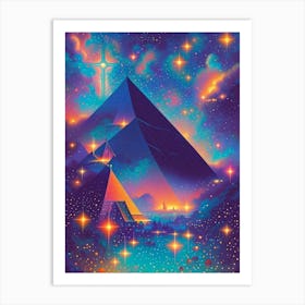 Egyptian Pyramids Art Print