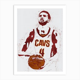 Evan Mobley Cleveland Cavaliers Art Print