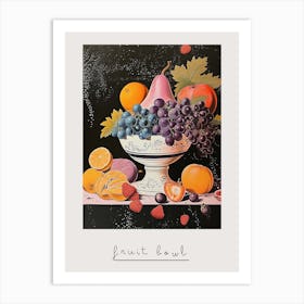 Art Deco Fruit Bowl 1 Poster Art Print