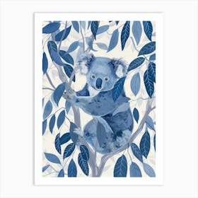 Monochrome Koala Art Print