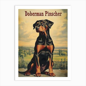 Doberman Pinscher Art Print