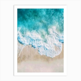 Aerial View Of A Beach 2 Art Print