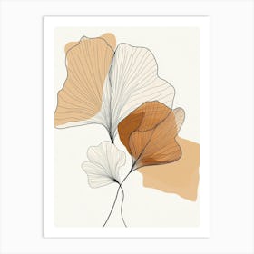 Ginkgo Leaves 10 Art Print