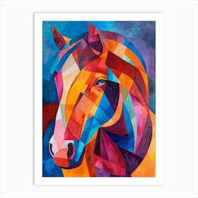 Colorful Horse 4 Art Print